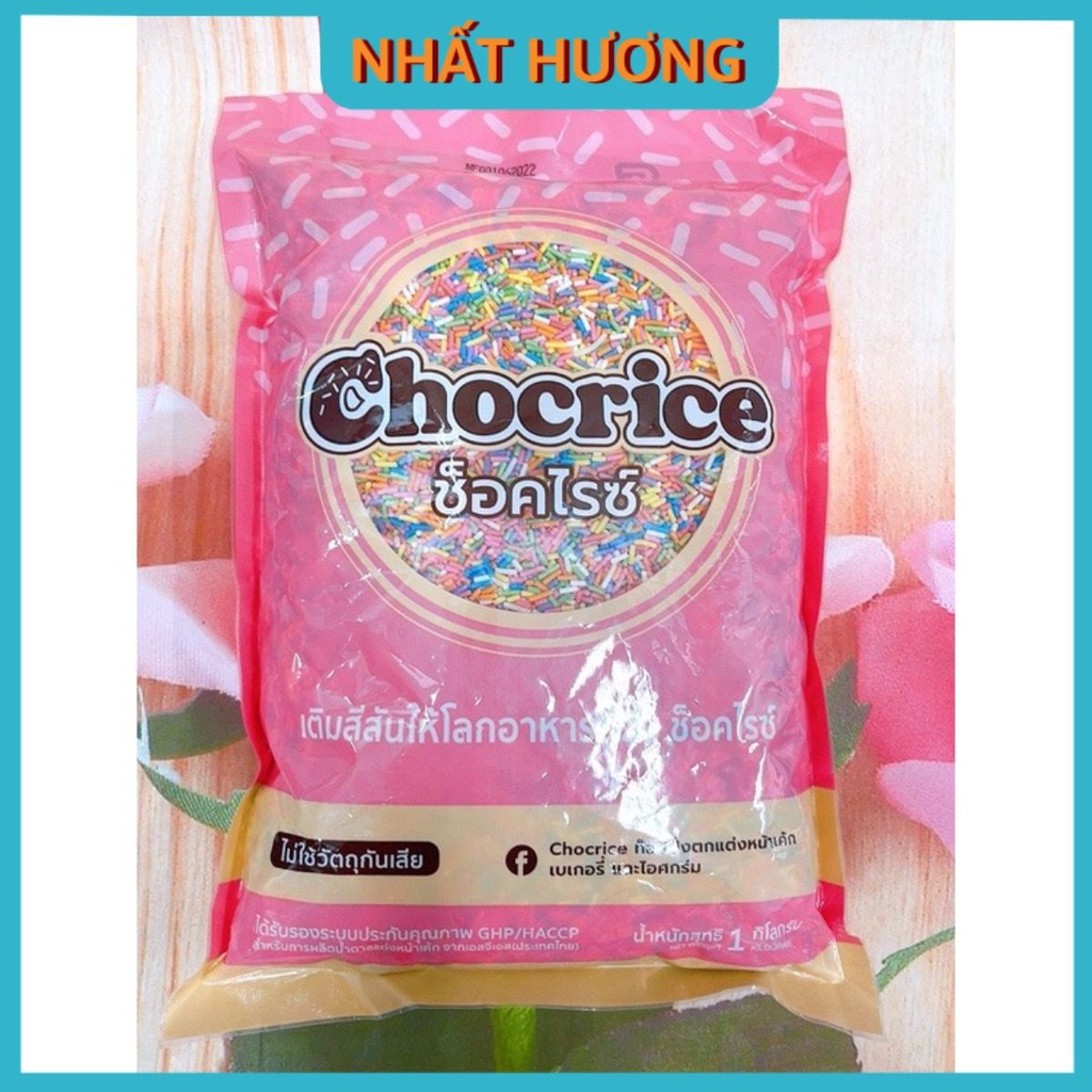 Cốm Sợi Dài 7 Màu Thái Lan Chocrice 1kg