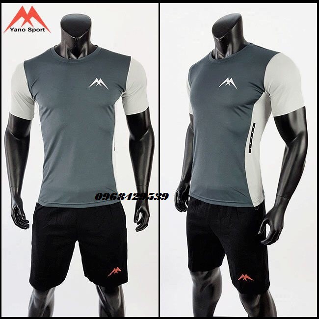 Bộ đồ tập gym nam phối màu cao cấp Yano sport