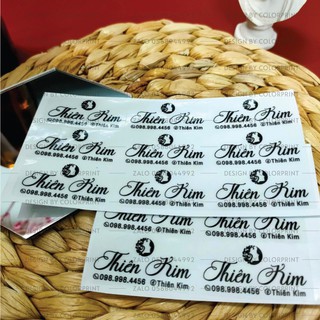 Combo 100 Tem/ Sticker Dán Mẫu Spa