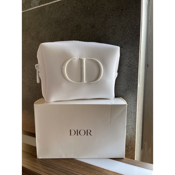 Túi đựng mỹ phẩm Dior Gift màu hồng ,trắng unbox