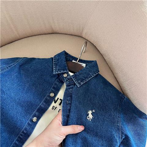 Áo Sơ Mi Denim Thêu Họa Tiết Phong Cách Nhật Hàn Thời Trang Mùa Thu 2022 Màu Sắc