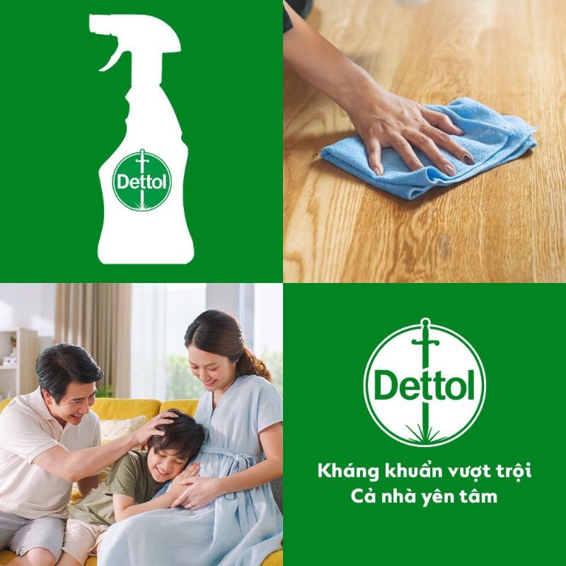 [ENGLAND]-CHAI XỊT VỆ SINH BỀ MẶT SÁT KHUẨN DETTOL. Hàng chính hãng DKSH Việt Nam.