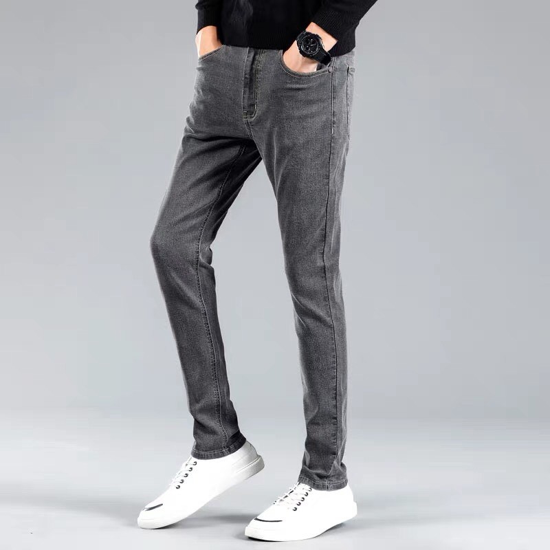 quần jean nam xám trơn size 28 - 36