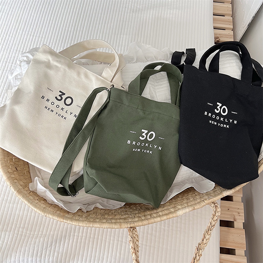 Túi vải In Chữ Đơn Giản Thời Trang Xu Hướng Hàn Quốc Cho Bé