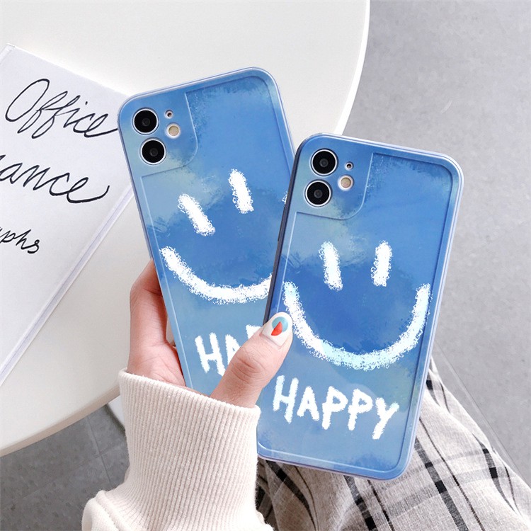 Ốp lưng iphone viền nổi bóng face smile 6plus/6s/6splus/7/7plus/8/8plus/x/xr/xs/11/12/pro/max/plus/promax - Awifi U4-12