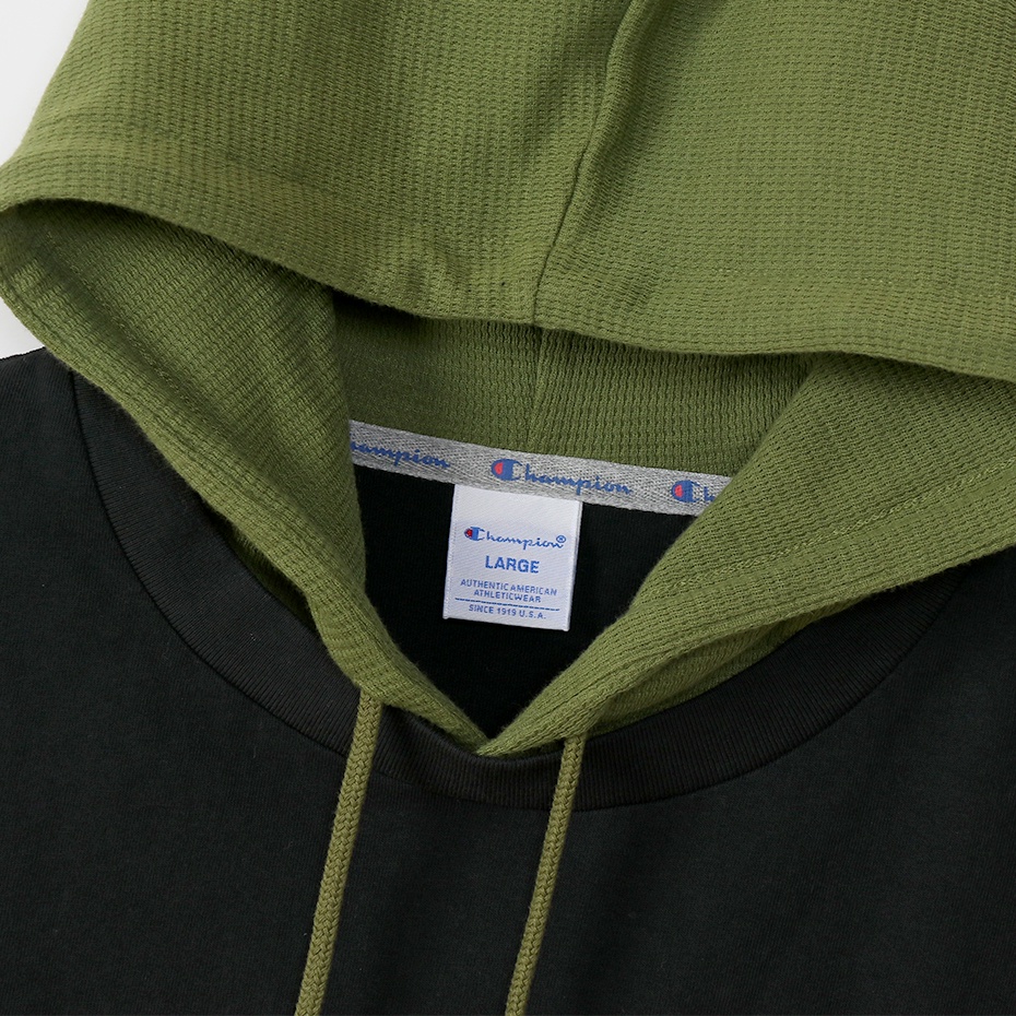 Áo Hoodies Champion JP Hooded Màu Đen CMPC3U412BLK