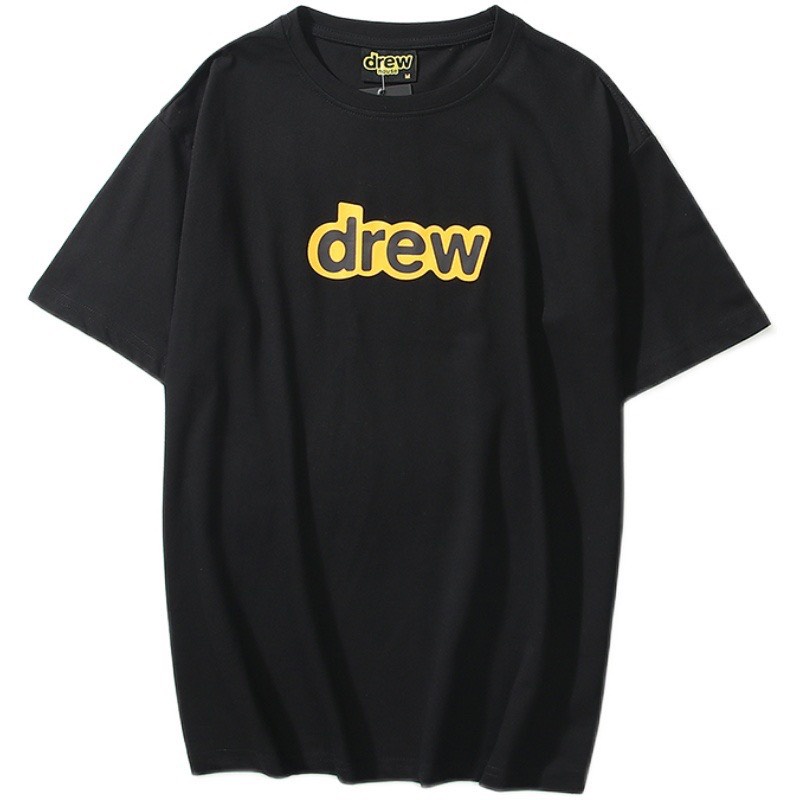 áo thun nam nữ tay lỡ form rộng in chữ drew đơn giản dễ thương