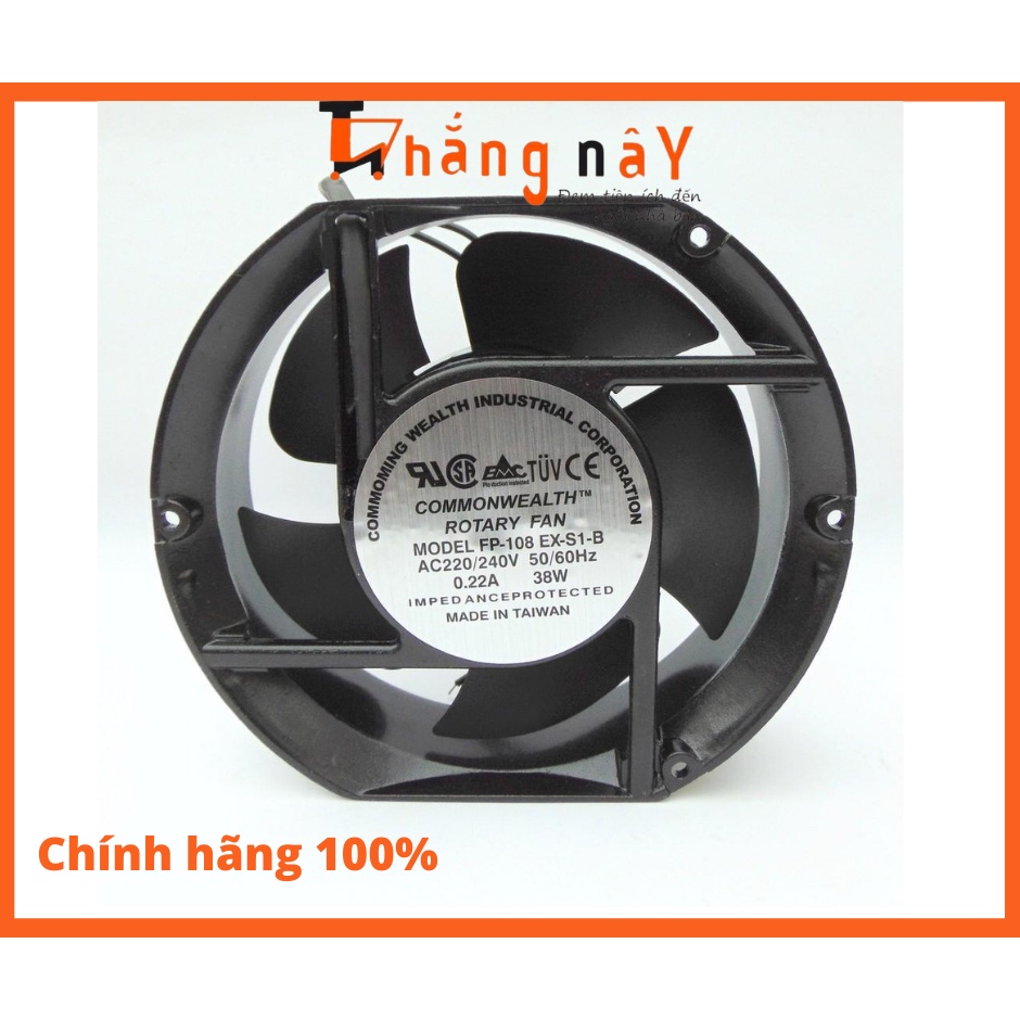 Quạt thông gió sắt tròn 15x15 Sunca FP-108EX