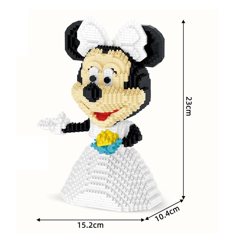 Hoạt Hình Bộ Đồ Chơi Lắp Ráp Mô Hình Chuột mickey minnie Dễ Thương