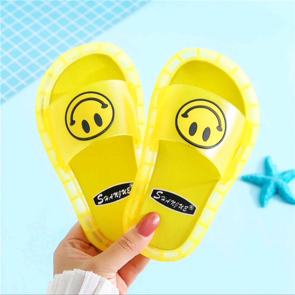Dép Smile gắn led vui nhộn , dép mặt cười nhấp nháy tuyệt diệu cho bé