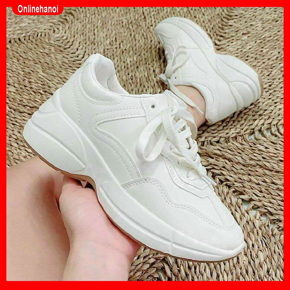 GIÀY THỂ THAO SNEAKER NÂNG ĐẾ CAO SIÊU HOTTTT ĐẾ NÂU VÂN SAO