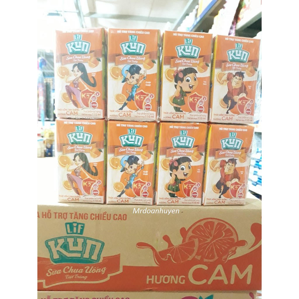 Thùng 48 Hộp 110ml Sữa Kun Các Vị