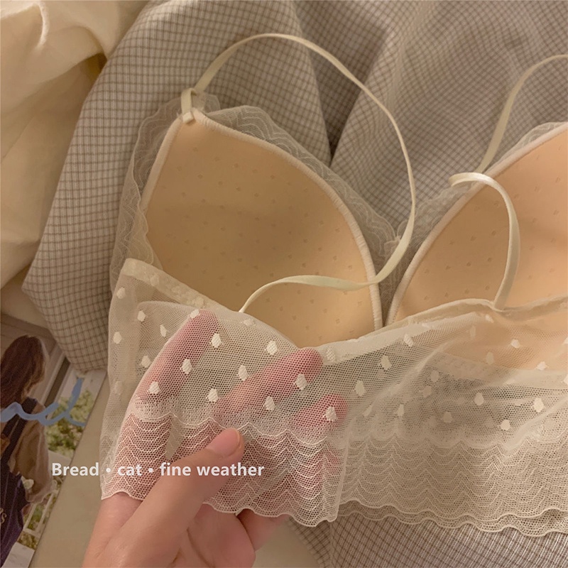 Áo bra 2 dây nữ Xuu Design, phối ren gợi cảm đệm mút mỏng thoáng mát - BR15