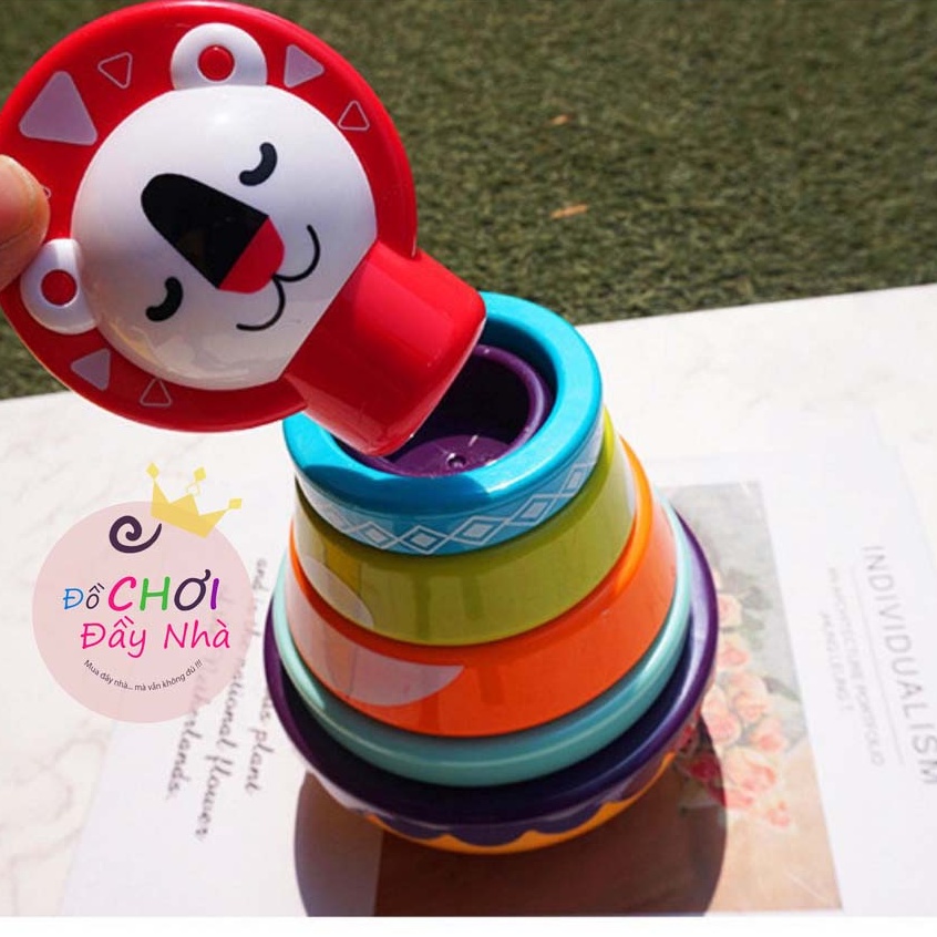 Đồ chơi lật đật, tháp xếp chồng màu sắc vui nhộn giúp bé vừa học vừa chơi - Đồ chơi đầy nhà