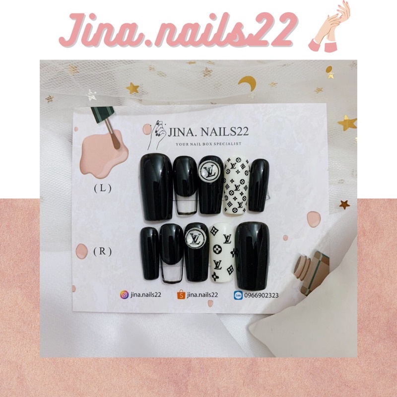 Nailbox LV kèm keo dũa