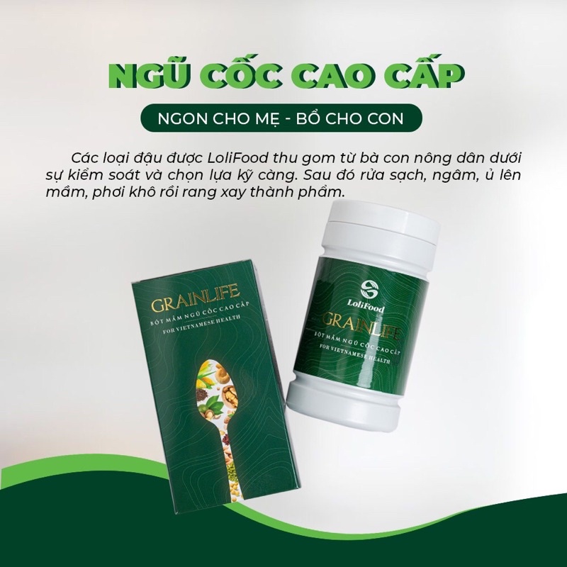 Ngũ Cốc Dinh Dưỡng Grainlife Lolifood - Hỗ Trợ Tăng Giảm Cân (Hộp 500gr)