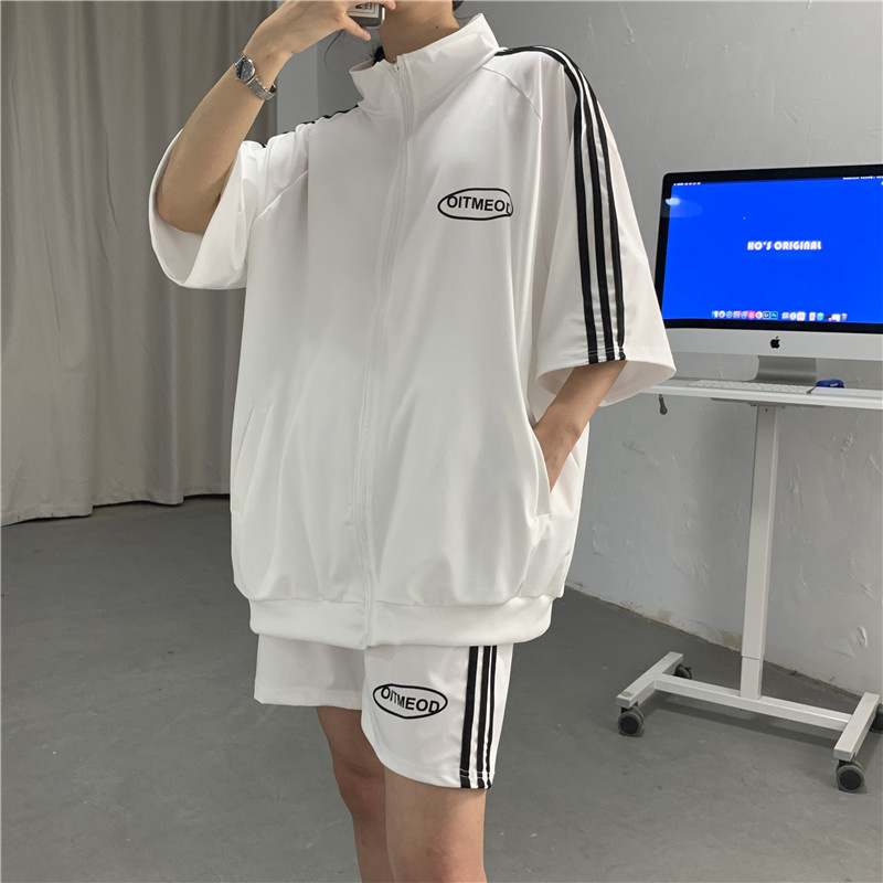 Set of sports jackets and shorts with active fashion style for men | BigBuy360 - bigbuy360.vn