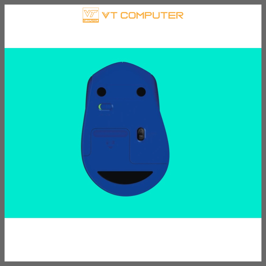 Chuột Không Dây Logitech M331 / Wireless 2.4Ghz / Xanh Đen / Bảo Hành 24 Tháng