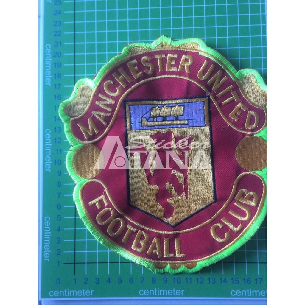 Sticker Ủi Thêu Hình Câu Lạc Bộ Bóng Đá Mu Manchester United