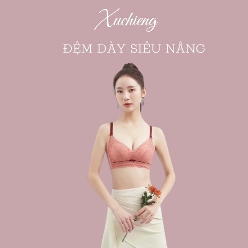 Áo lót không gọng đệm bông dày cup A cho ngực nhỏ, áo bra cao cấp xu chiêng đồ nội y cho chị em 9219 | BigBuy360 - bigbuy360.vn