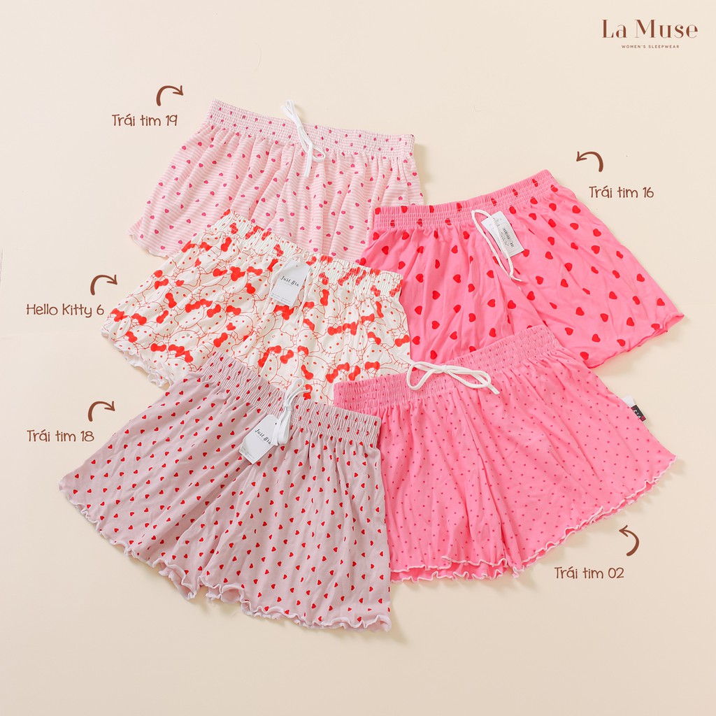 [Mã WABRJB153 giảm 12% đơn 99K] Quần đùi nữ Just Bra họa tiết đáng yêu QĐT