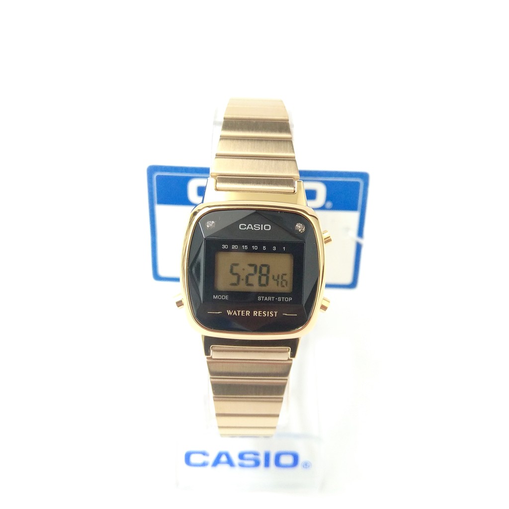 Đồng hồ Casio chính hãng nữ dây thép LA670WGAD-1DF