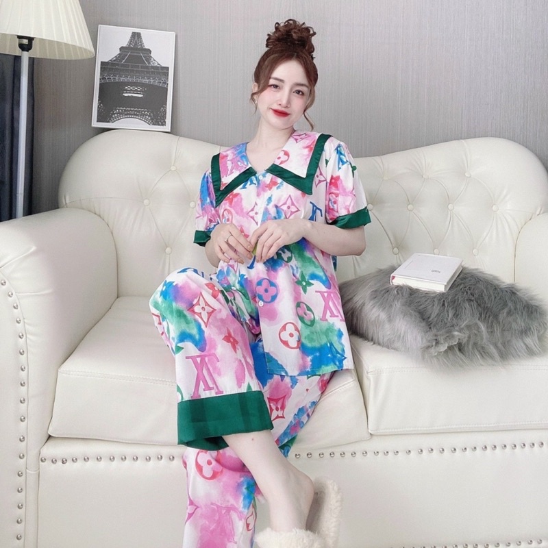 (45-110kg) Bộ Ngủ Lụa 2 Túi Bigsize - chất mát, hoạ tiết cute | BigBuy360 - bigbuy360.vn