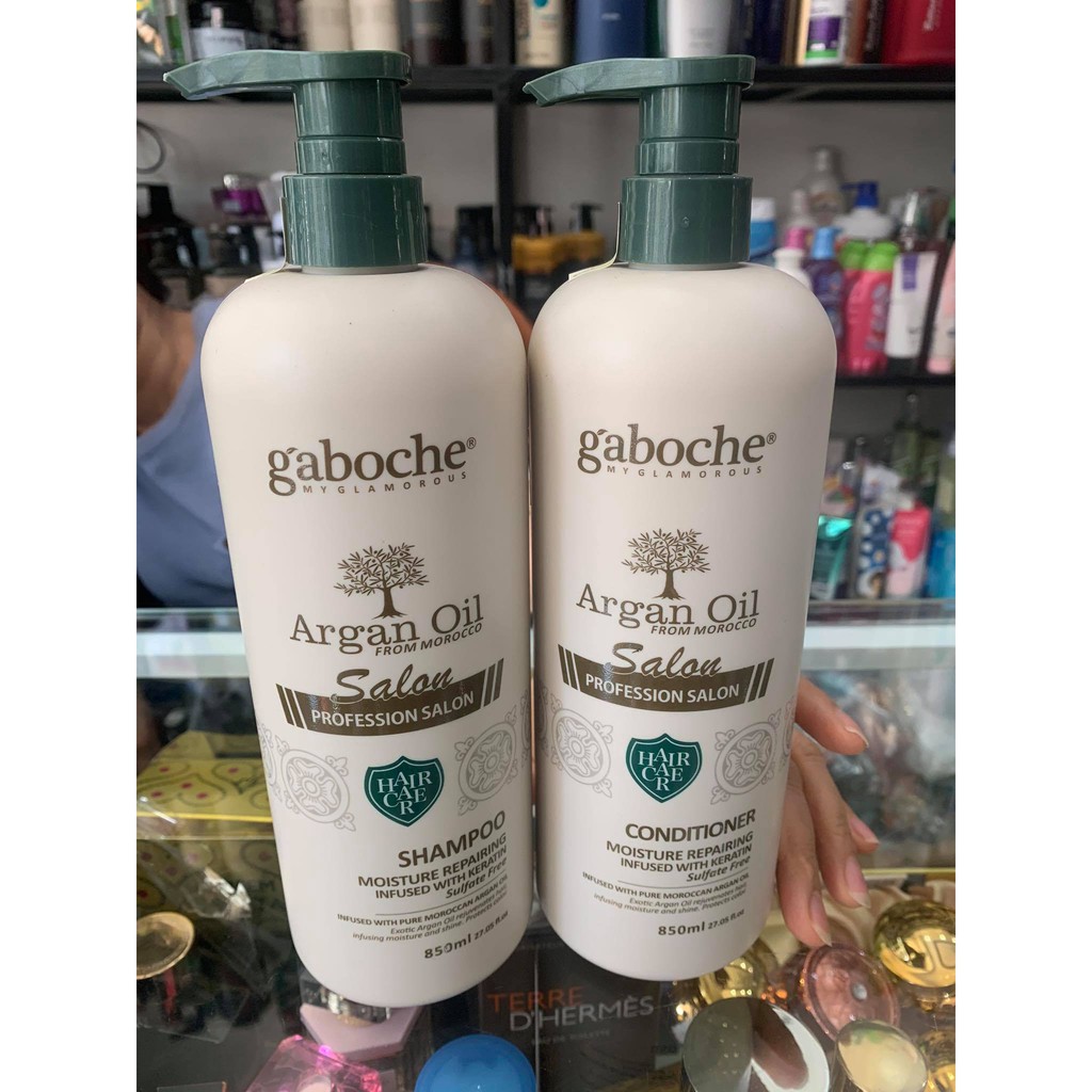 Cặp dầu gội xả phục hồi GABOCHE 850ml x2