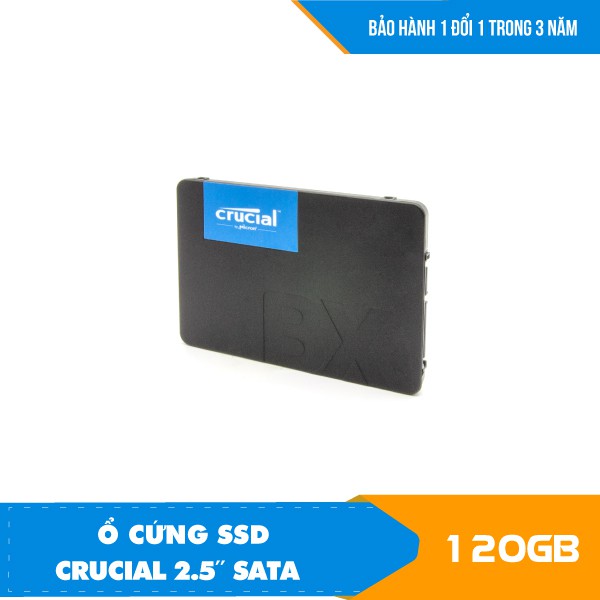 Hàng Chính Hãng - Ổ cứng SSD 120GB Crucial BX500 3D NAND SATA III