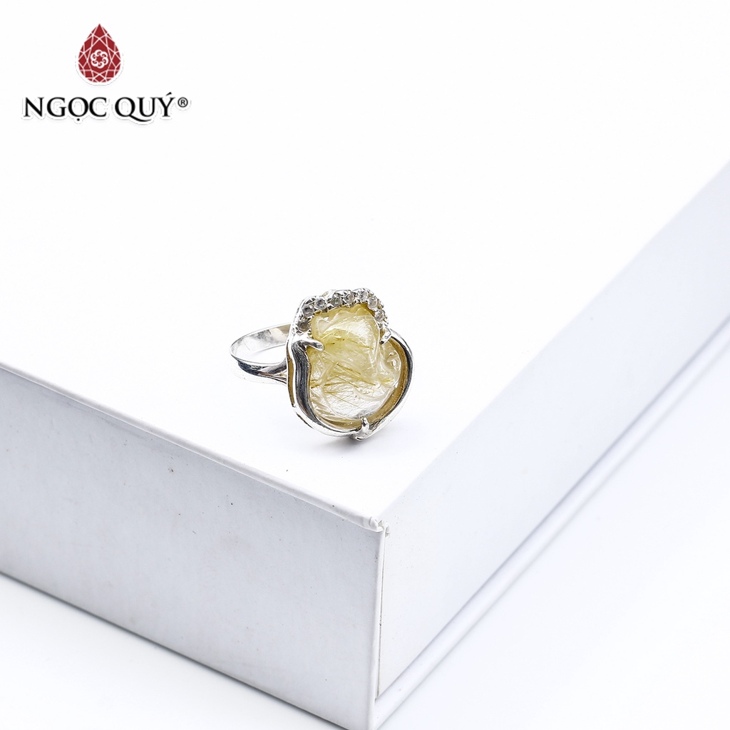 Nhẫn bạc hồ ly TA tóc vàng - Ngọc Quý