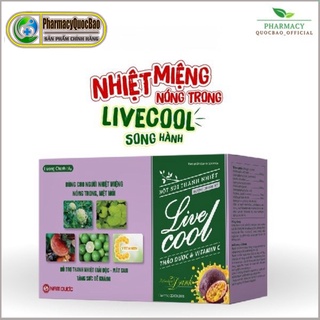 Bột sủi thanh nhiệt Livecool hương chanh dây - Hỗ trợ thanh nhiệt giải độc, mát gan, tăng sức đề kháng ( Hộp 10 gói)