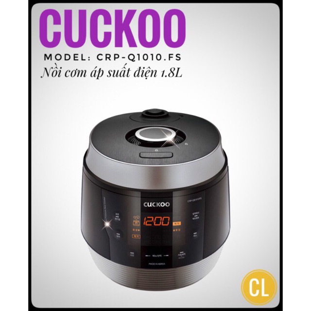 Nồi Cơm Điện Cuckoo CRP QS1010FG 1,8 Lít