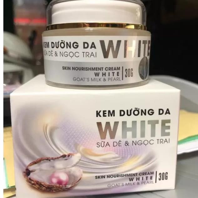 KEM DƯỠNG DA WHITE SỮA DÊ VÀ NGỌC TRAI THORAKAO 30G