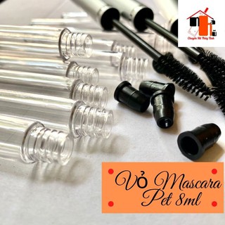 Vỏ Mascara Nhựa Pet 8ml, Vỏ Chai Chuốt Mi Chiết Dầu Dừa Dưỡng Mi