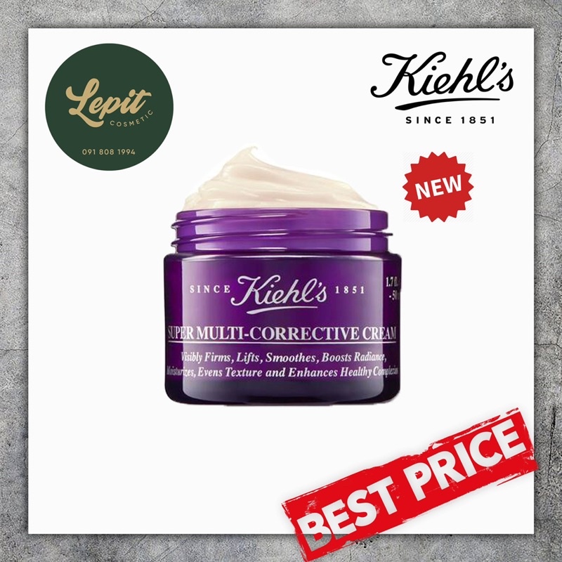 [Mẫu Mới 2021] Kem dưỡng Kiehls chống lão hoá - Kiehl’s Super Multi Corrective - Kem Tím Kiehls 75ml