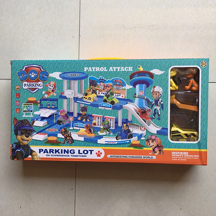 Lắp Ráp Mô Hình Bãi Đậu Xe Chó Cứu Hộ Paw Patrol Cho Bé 553-338
