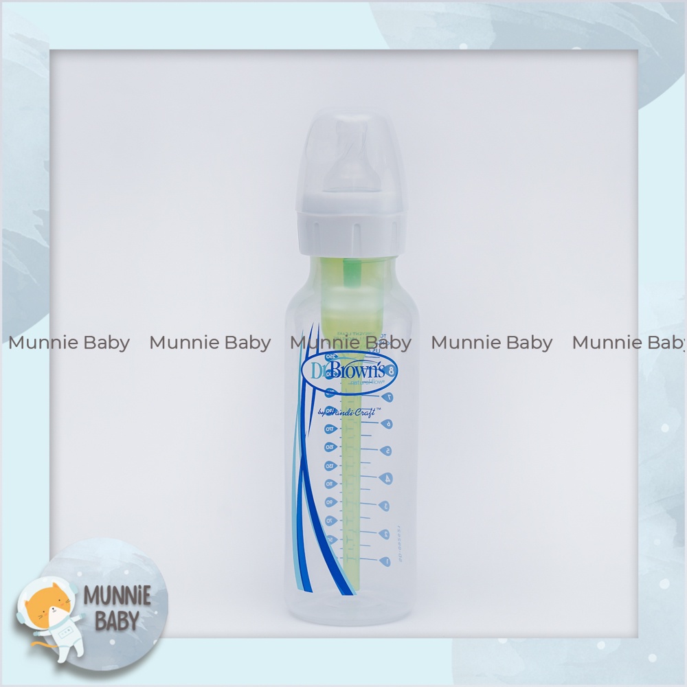 Bình sữa Dr. Brown's Option + Cổ hẹp Dung tích 250ml/120ml- Màu Trơn