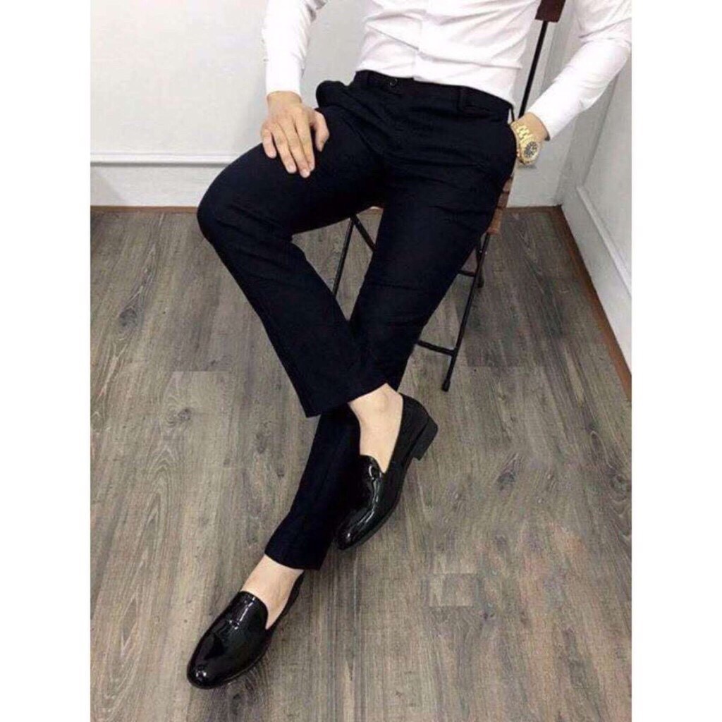 Quần âu nam ống côn co giãn kiểu dáng hàn Quốc ( Màu Đen ) [Cung cấp Sỉ Toàn Quốc] | BigBuy360 - bigbuy360.vn