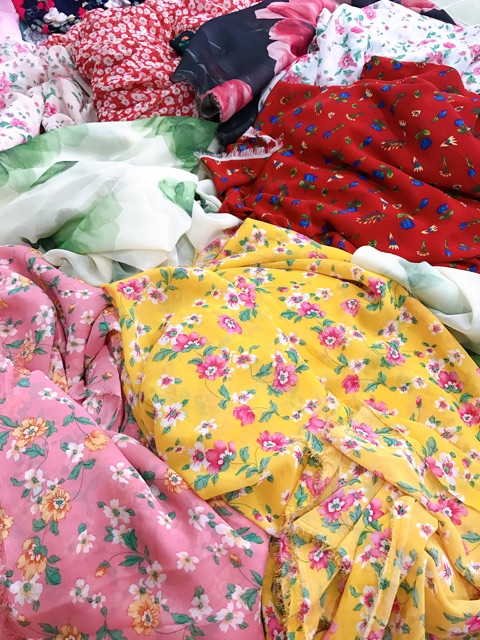 vải von hoa nhí siêu đẹp