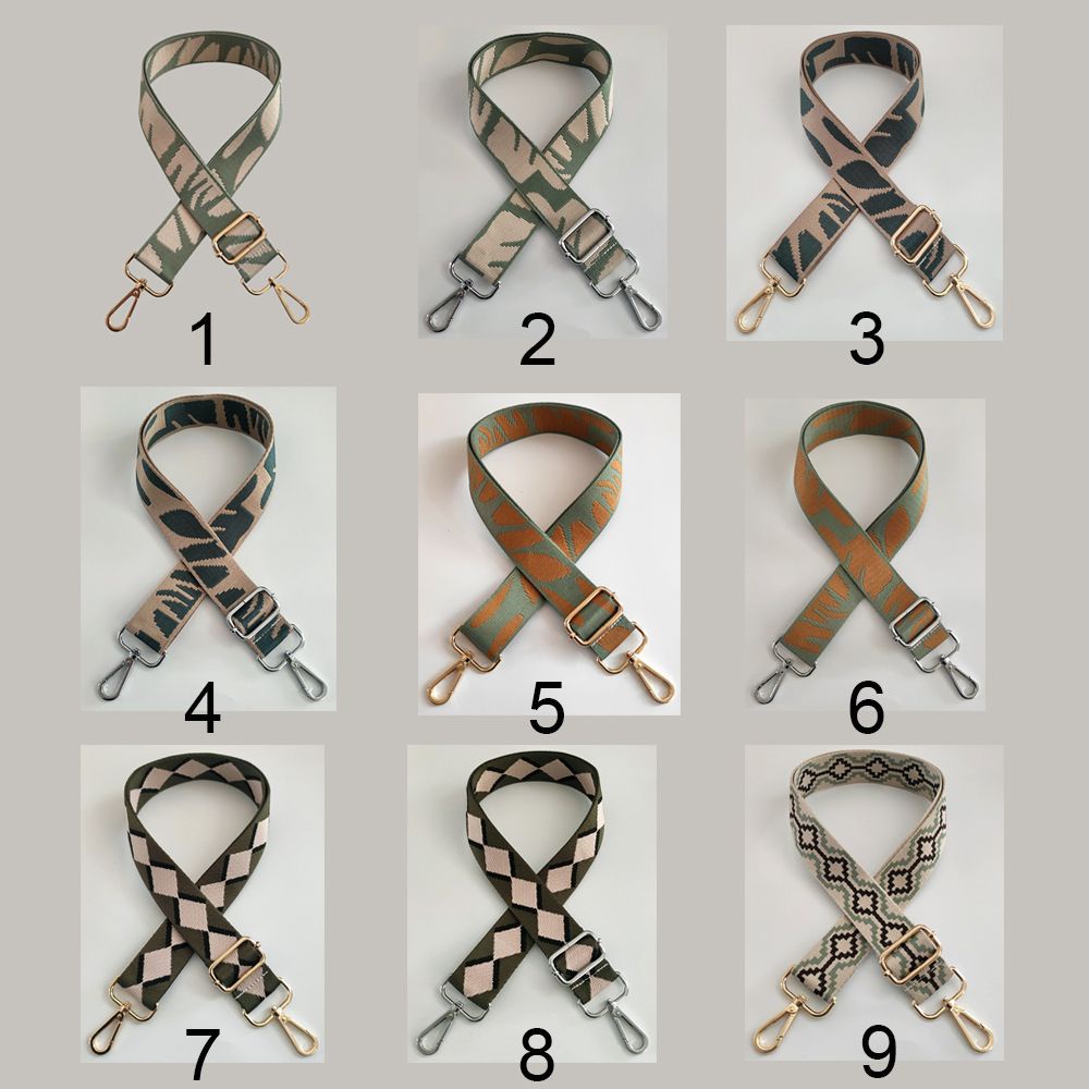 Dây đeo túi xách thay thế bằng cotton màu sắc thời trang có thể điều chỉnh cho nữ MIHAN1