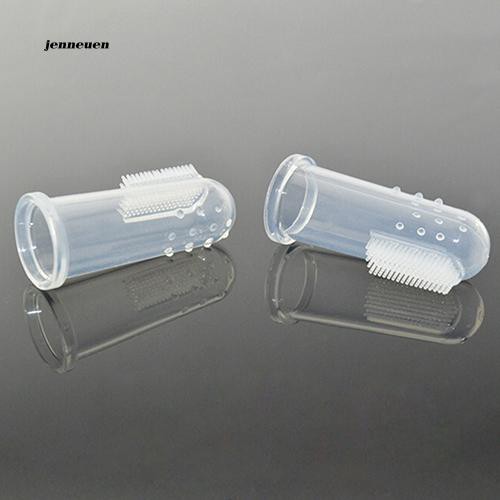 Bàn chải silicone mềm làm sạch răng cho bé