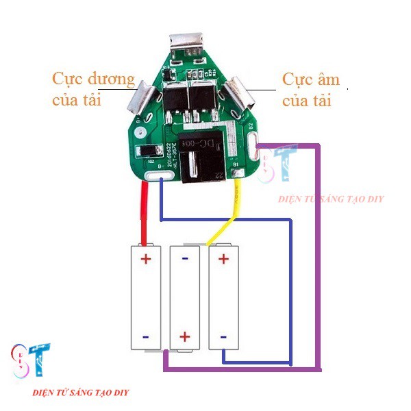 MẠCH SẠC VÀ BẢO VỆ PIN 3S 12V CHẾ PIN MÁY KHOAN