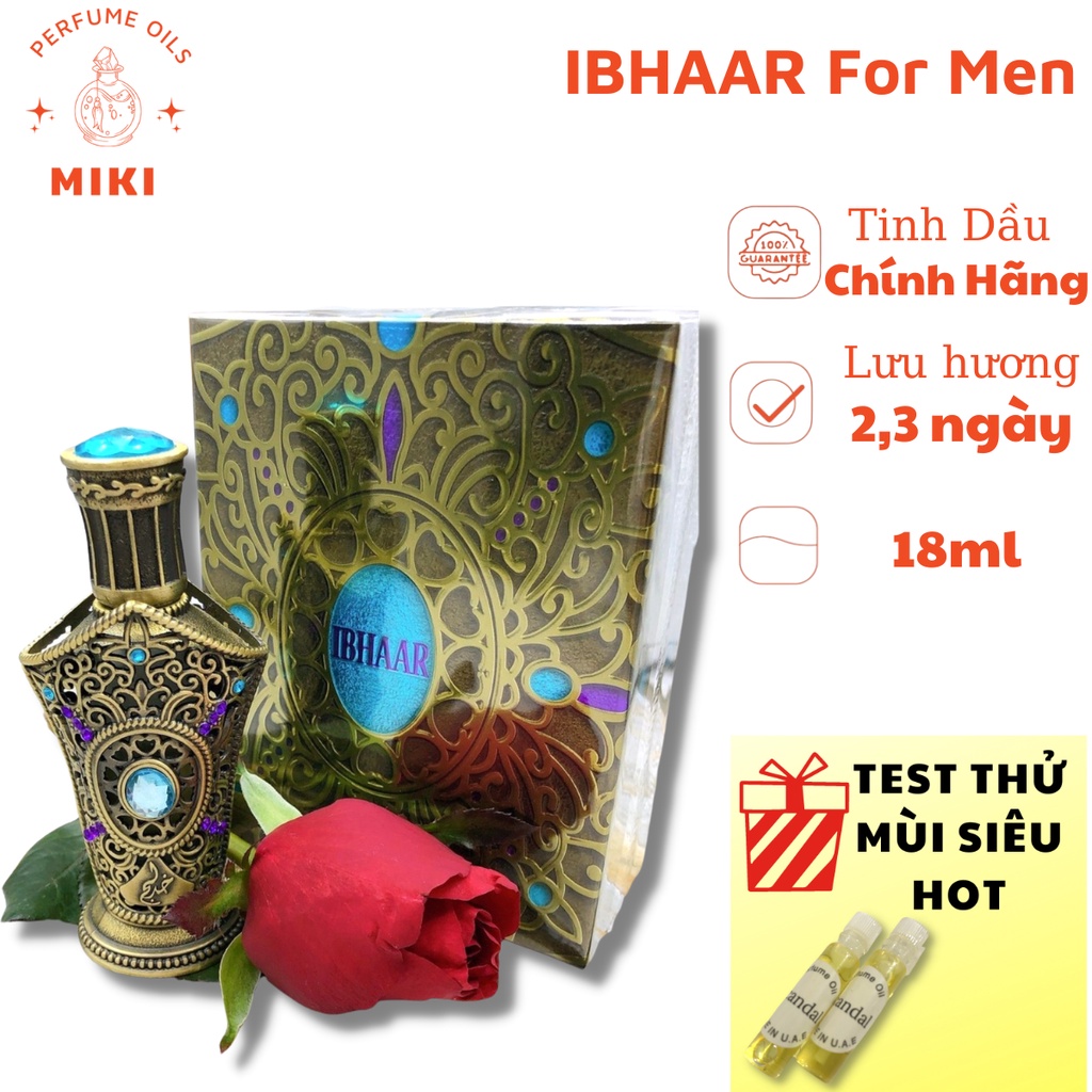 Tinh Dầu Nước Hoa Dubai Nam Nội Địa IBHAAR 18ml  - MiKiStore - Phong cách mạnh mẽ, bản lĩnh, ấm áp | BigBuy360 - bigbuy360.vn