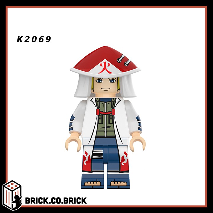 Lego Naruto Hokage Ashigaru Đồ Chơi Lắp Ráp Minifigure Naruto Madara Cửu Vỹ Sasuke Itachi KDL810