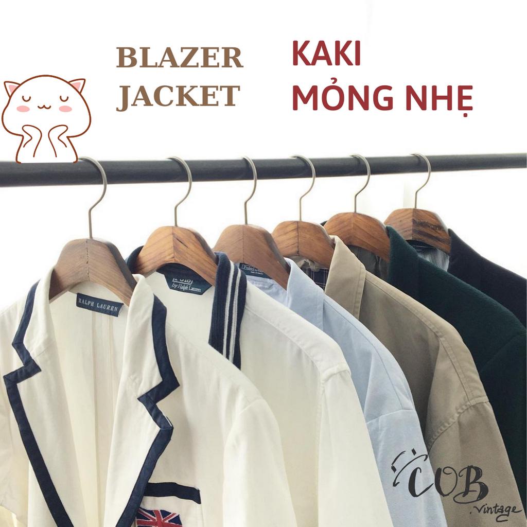 [𝐅𝐑𝐄𝐄 𝐒𝐇𝐈𝐏] [ 50 mẫu ] Áo BLAZER/JACKET kaki mỏng nhẹ style vintage, công sở Nhật,Hàn - secondhand (2hand)-COB.vintage