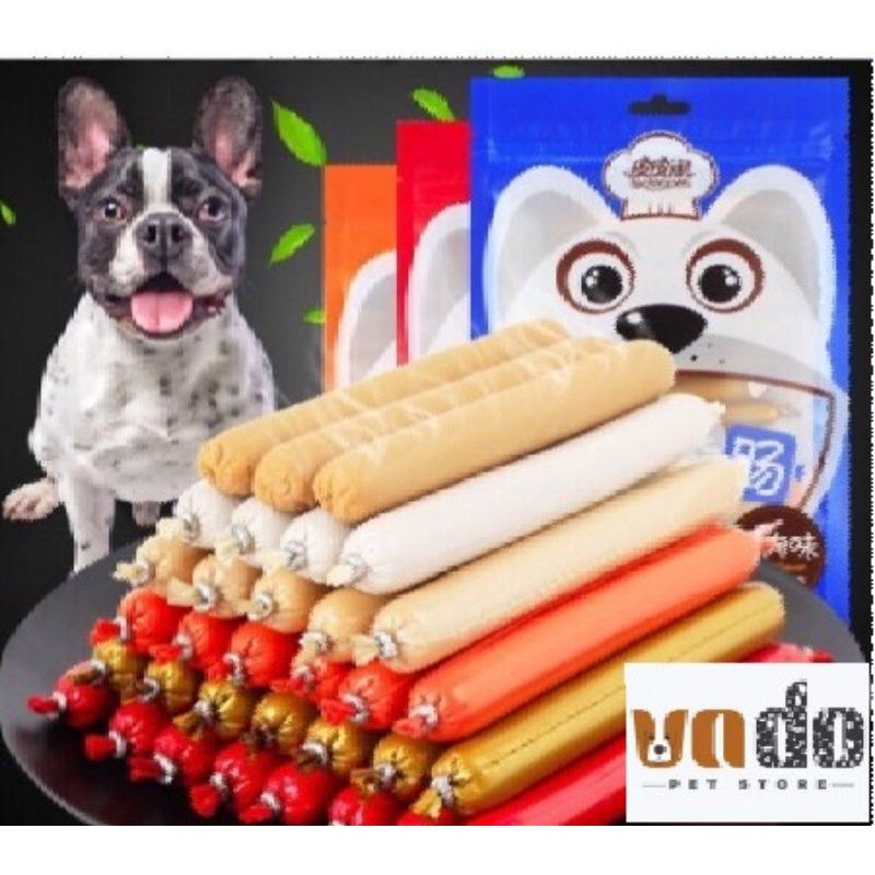 [30 cây] Xúc xích cho chó mèo Taobaopets, xúc xích Taotaopet