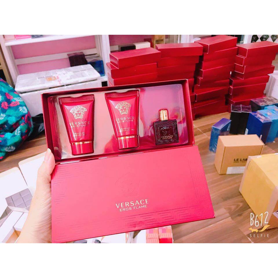 Set nước hoa mini Versace Eros Flame đỏ rực 5ml