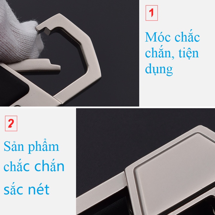 [GIÁ SỐC - HÀNG CHÍNH HÃNG] Móc treo chìa khóa đa năng ô tô, xe máy, gia đình thương hiệu cao cấp Jobon ZB-018 - Vàng, B