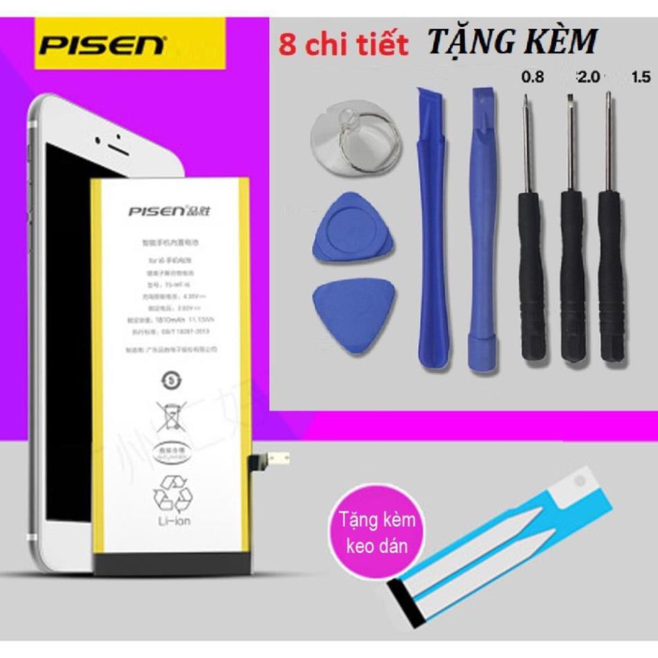 Pin Iphone 4s 5 5s 5c 6 6plus 6s 6s plus 7 7plus hàng nội địa bảo hành 6 tháng tặng bộ dụng cụ thay pin