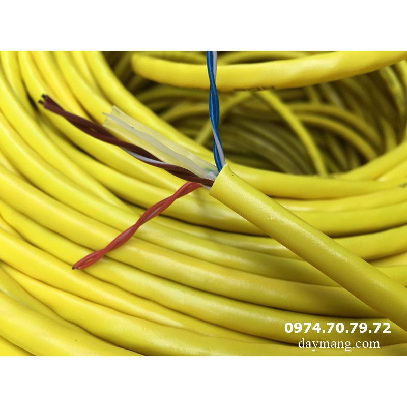 Dây cáp mạng CAT6 ( dài 30m 40m 50m 60m 70m 80m 100m) loại tốt, đi được ngoài trời, bấm  2 đầu